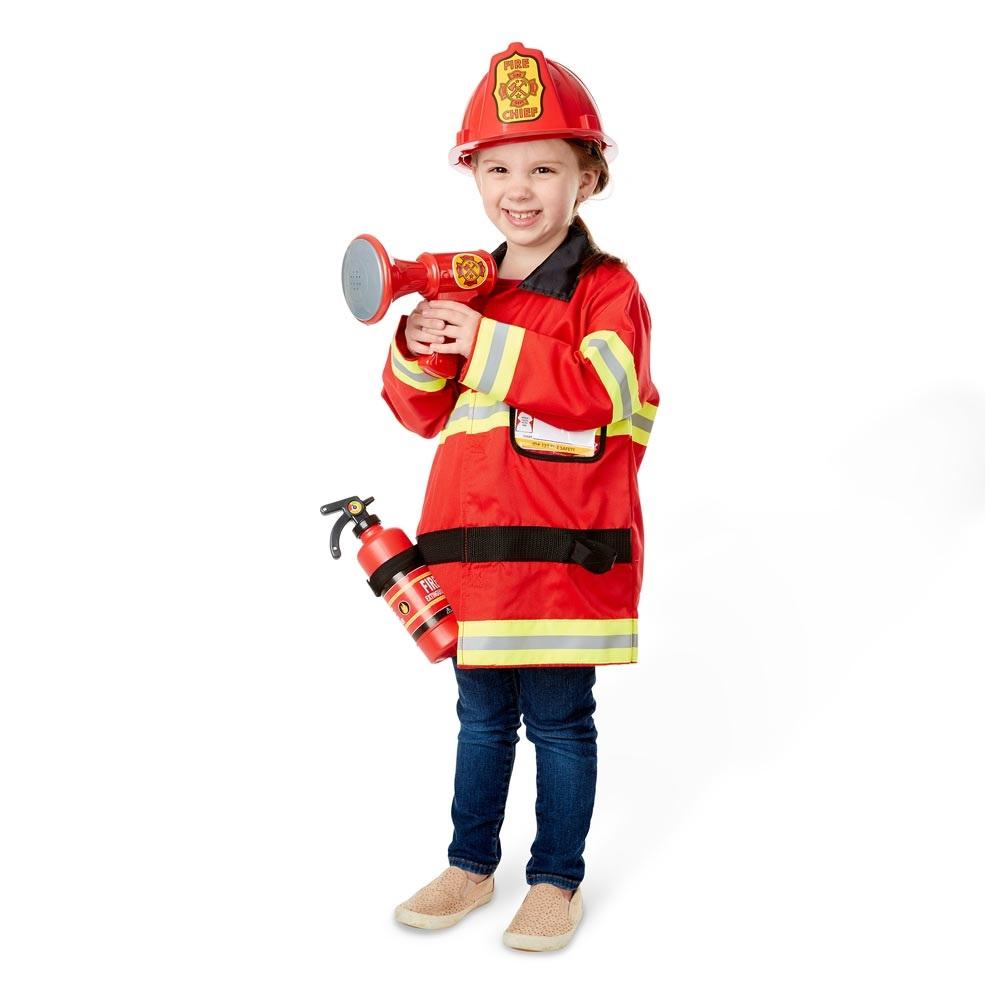 Experto Marcha atrás práctica Disfraz infantil de bombero de 3 a 6 años :: Melissa And Doug :: Juguetes  :: Dideco