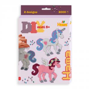 Hama Midi: DIY caballos de fantasía 2000 perlas