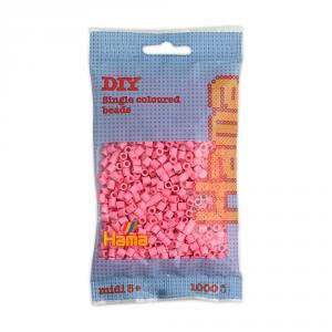 Bolsa de 1000 piezas rosa Hama Midi