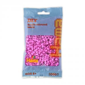 Hama Midi bolsa 1000 perlas rosa pastel