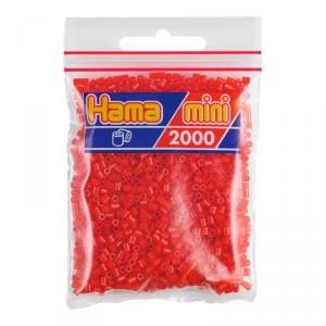 Hama Mini bolsa 2000 perlas rojo