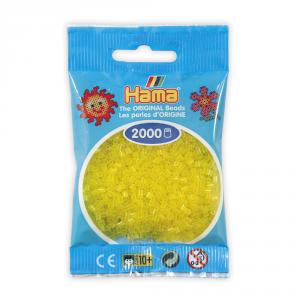 Hama Mini bolsa 2000 perlas amarillo translúcido