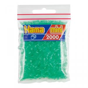 Hama Mini bolsa 2000 perlas verde translúcido