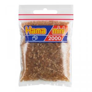 Hama Mini bolsa 2000 perlas marrón translúcido