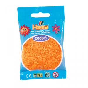 Hama Mini bolsa 2000 perlas naranja neón