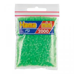 Hama Mini bolsa 2000 perlas verde fluorescente