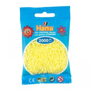 Hama Mini bolsa 2000 perlas amarillo pastel