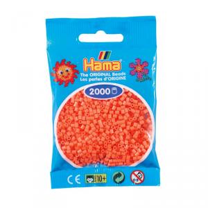 Hama Mini bolsa 2000 perlas rojo pastel