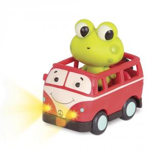 Mini autobús con rana luces y sonido