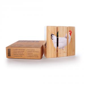 BLOCKS Puzzle rompecabezas de 3 piezas animales de granja