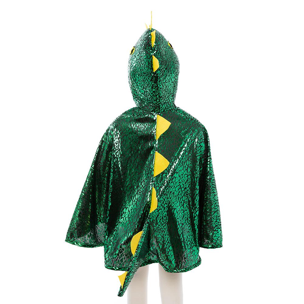 Disfraz capa dragón verde metalizado 2-3años