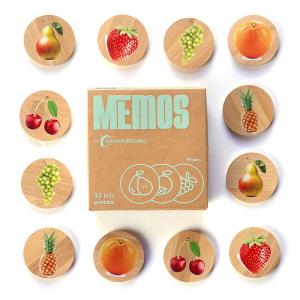 Memory bambú frutas