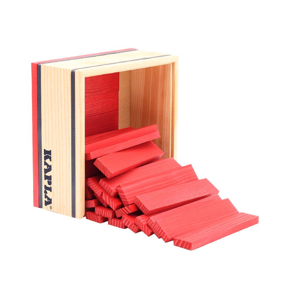 Construcción Kapla caja 40 piezas rojo