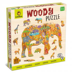 Puzzle de madera sabana woody puzzle 48pzas.