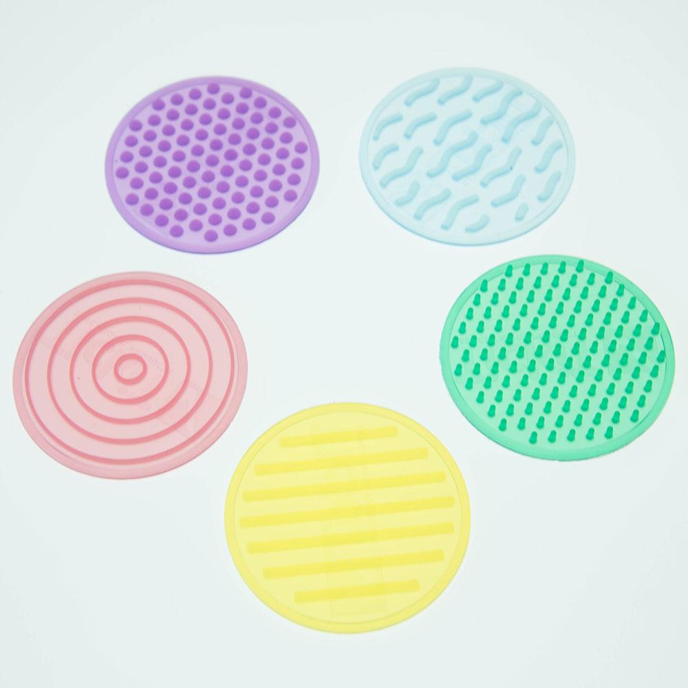 Set círculos silicona sensoriales texturas y colores