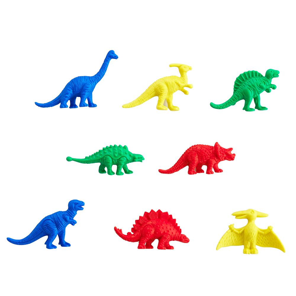 Bote dinosaurios colores para contar 32 pzas.