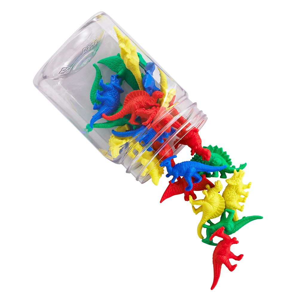 Bote dinosaurios colores para contar 32 pzas. :: Edx :: Juguetes :: Dideco