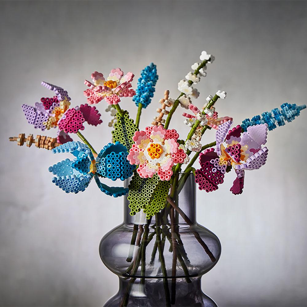 Hama midi: DIY Flores 3D 6000 perlas