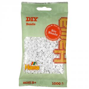 Hama Midi: bolsa 1000 Bio perlas blanco