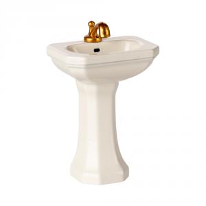 Lavabo de baño blanco roto para ratones