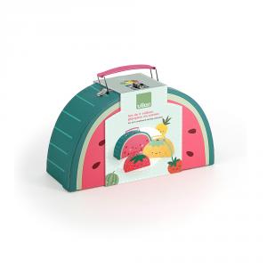 Set 3 maletas cartón diseño frutas Sarah Betz
