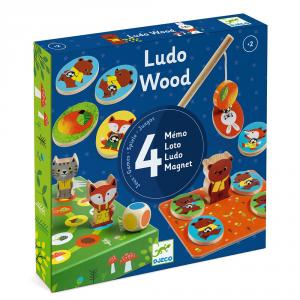 Juego Ludo Wood 4 juegos