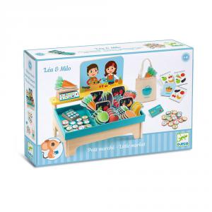 Mercado de madera de sobremesa Léa y Milo Little Market