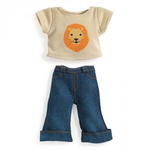 Conjunto camiseta león y pantalón vaquero 32cm