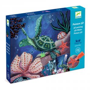 Set láminas pintura 3D mundo submarino