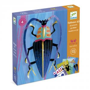 Cuadros 3D escarabajos papel