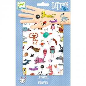 Tatuajes pequeñas criaturas set 2 láminas