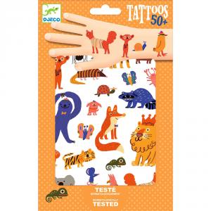 Tatuajes animales divertidos set 2 hojas