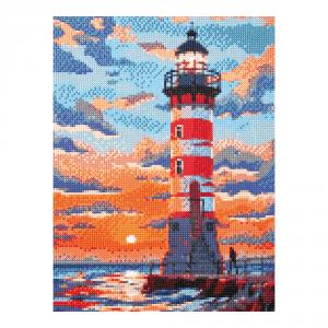 Cuadro mosaico con diamantes faro 30x40cm Diamond painting