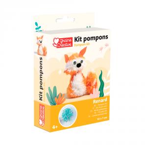 Set DIY para crear con pompones zorro