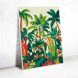 Set pintar por números Naturaleza tropical