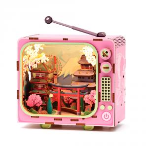 Maqueta TV 3D miniatura Tokio con luz