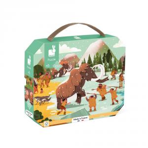 Maletín puzzle panorámico prehistoria 100 piezas