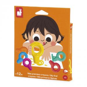 Mis primeros lápices set 6 ceras fácil agarre peques
