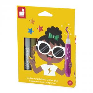 Pegamento con purpurina set 9 colores