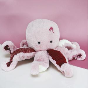 Peluche pulpo rosa 30x40cm Histoire d´Ours