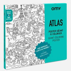 Póster colorear atlas 100x70cm