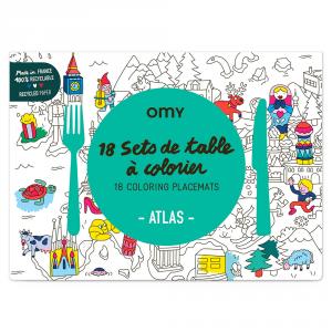 Set 18 manteles colorear atlas