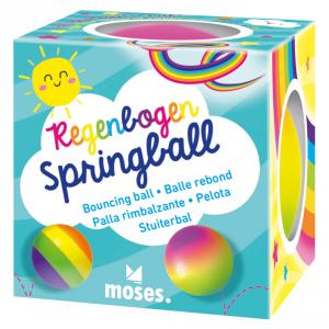Pelota bouncing arco iris
