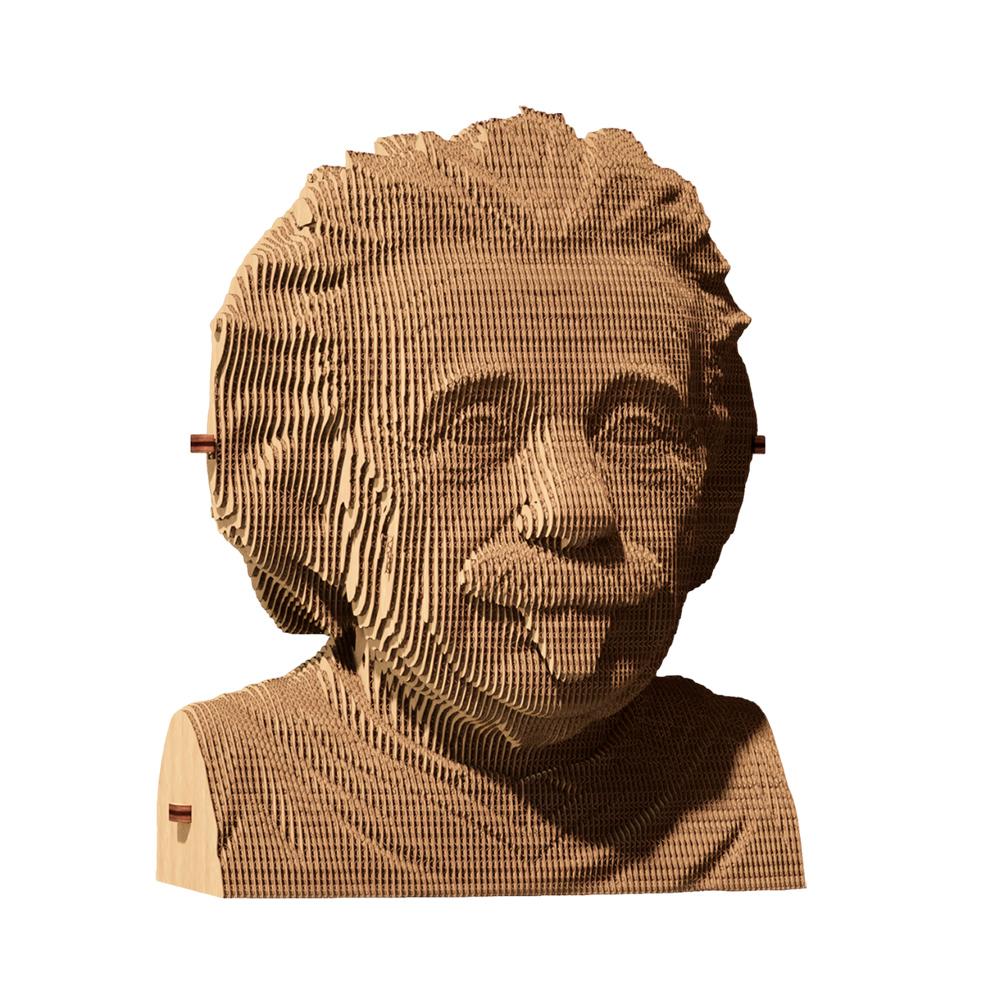 Puzzle 3D de cartón cabeza de Albert Einstein