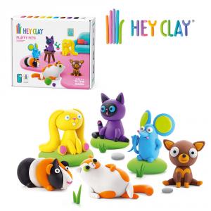 Pasta de modelar Hey Clay set 6 mascotas