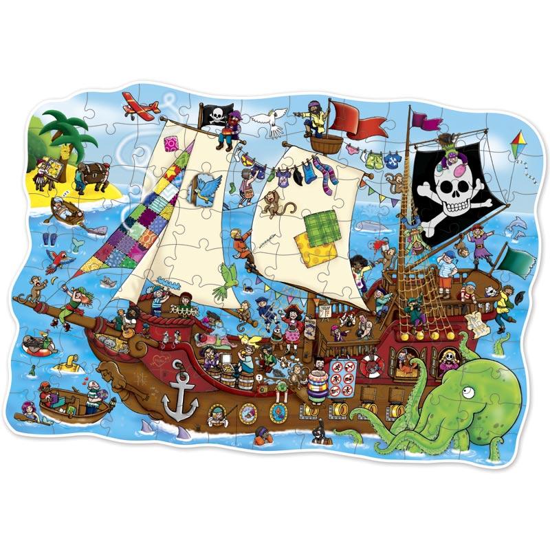 Puzzle Barco Pirata (100 piezas)