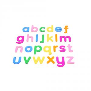 Letras alfabeto arco iris para mesa de luz