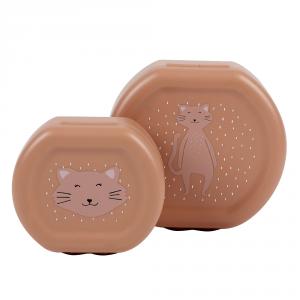 Set 2 tarteras 150ml y 300ml gato cierre clip