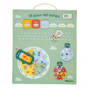 Calendario de tela aprendizaje en español: El paso del tiempo