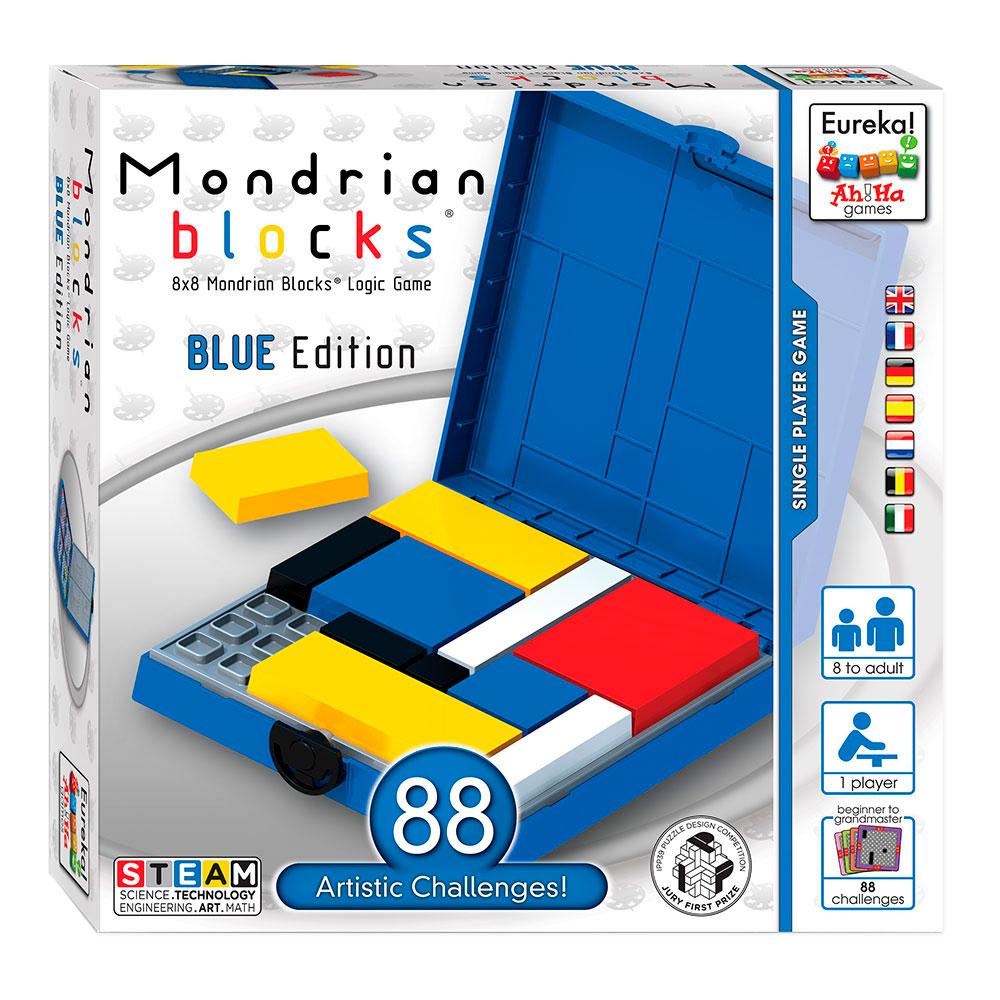 Mondrian blocks edición azul juego de lógica